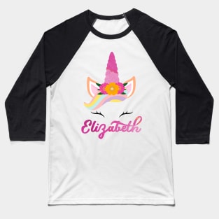 Name elizabeth unicorn Baseball T-Shirt